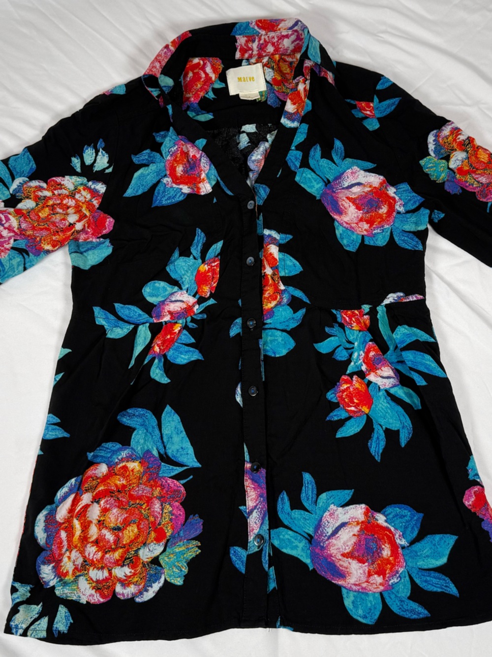 Maeve by Anthropologie Floral Button-Front Shirt